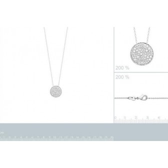Collier argent rhodié 925/000 oz 87329945