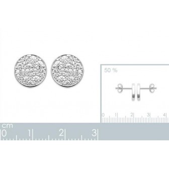Boucles d'oreilles argent rhodié 925/000 1573310