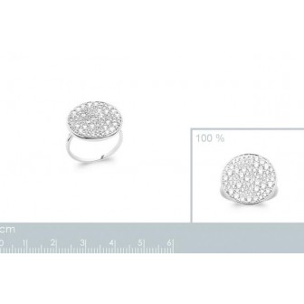 Bague argent rhodié 925/000 oz 1290710