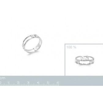 Bague argent rhodié 925/000 7905000