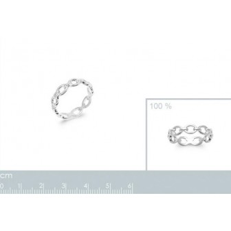 Bague argent rhodié 925/000 7903600