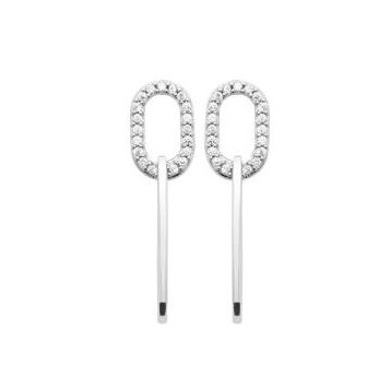 Boucles d'oreilles argent rhodié oz 1574910