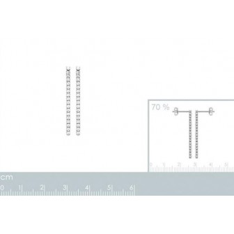 Boucles d'oreilles argent rhodié 925/000 oz 1556410