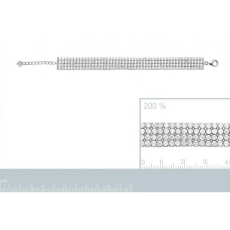 Bracelet argent rhodié 925/000 oz 87306918
