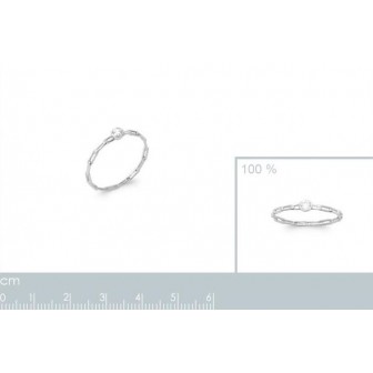 Bague argent rhodié 925/000 oz 1912310