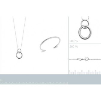 Collier argent rhodié 925/000 721768