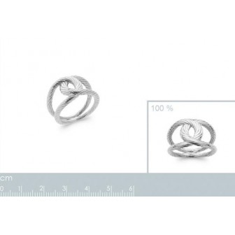Bague argent rhodié 925/000 7900900