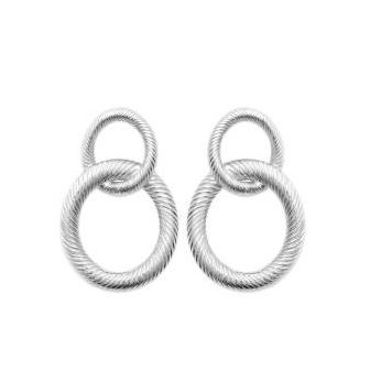 Boucles d'oreilles argent rhodié 925/000 7581500