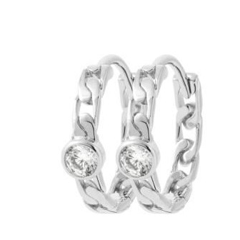 Créoles argent rhodié 925/000 oz 1634510