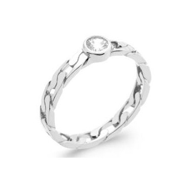 Bague argent rhodié 925/000 oz 1909710