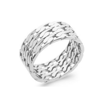 Bague argent rhodié 925/000 7PLK500