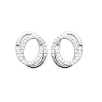 Boucles d'oreilles argent rhodié 925/000 oz 1588110