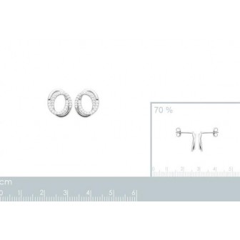 Boucles d'oreilles argent rhodié 925/000 oz 1588110