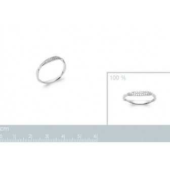 Bague argent rhodié 925/000 oz 1911010