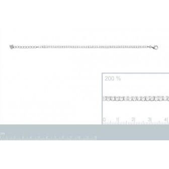 Bracelet argent rhodié 925/000 oz 873068