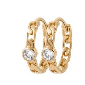 Créoles plaqué-or 750/000 3 microns oz 2634510