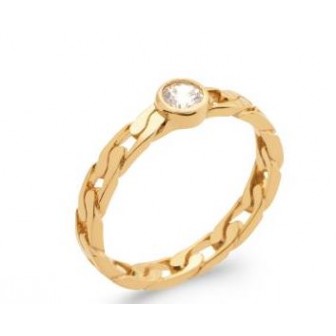 Bague plaqué-or 750/000 5 microns oz 2PLK710