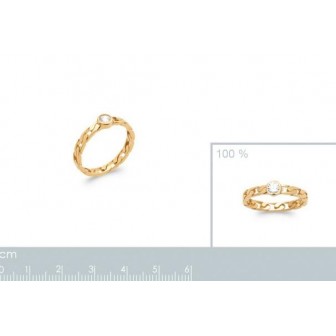 Bague plaqué-or 750/000 5 microns oz 2909710