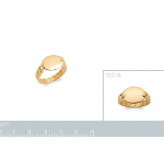 Bague plaqué-or 750/000 3 microns 2910000