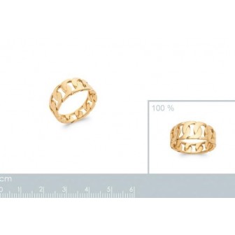 Bague plaqué-or 750/000 3 microns 2909600