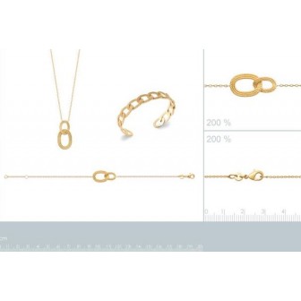 Bracelet plaqué-or 750/000 3 microns 92179218