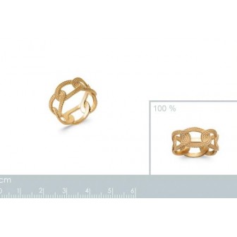 Bague plaqué-or 750/000 3 microns 2910200