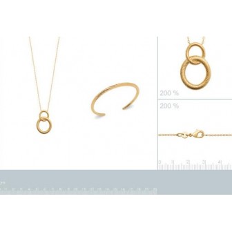 Collier plaqué-or 750/000 3 microns 92176845