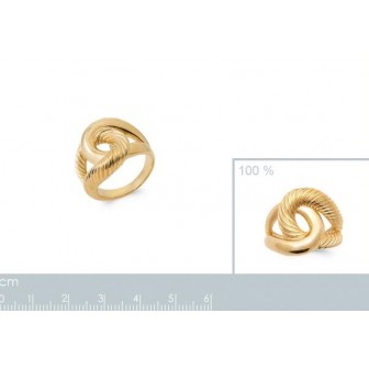 Bague plaqué-or 750/000 3 microns 2912100
