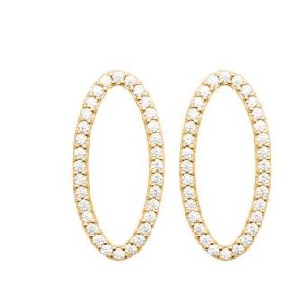 Boucles d'oreilles plaqué-or 750/000 3 microns oz 2588010