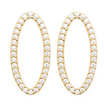 Boucles d'oreilles plaqué-or 750/000 3 microns oz 2588010