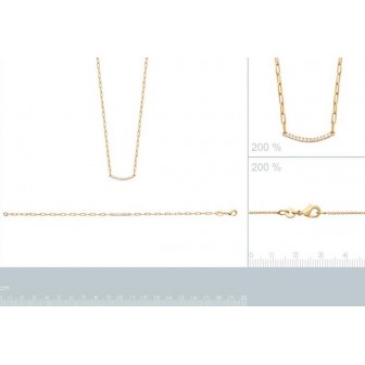 Bracelet plaqué-or 750/000 3 microns oz 97344418