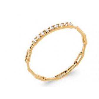 Bague plaqué-or 750/000 5 microns oz 2912410