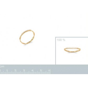 Bague plaqué-or 750/000 5 microns oz 2912410