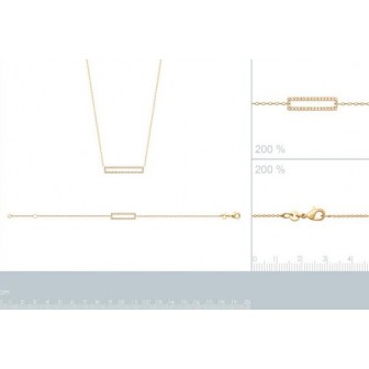 Collier plaqué-or 750/000 3 microns oz 97333545