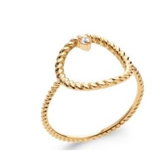 Bague plaqué-or 750/000 5 microns oz NBV8410