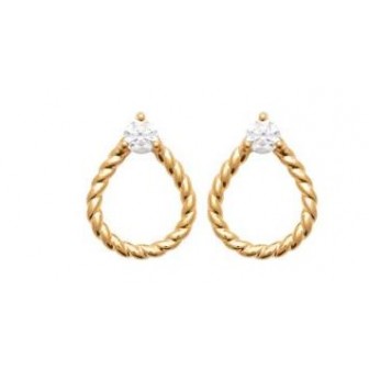 Boucles d'oreilles plaqué-or 750/000 3 microns oz 2587510