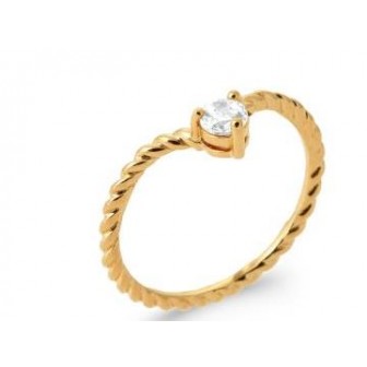 Bague plaqué-or 750/000 5 microns oz 2911910