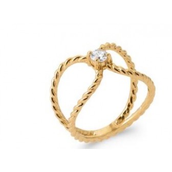 Bague plaqué-or 750/000 5 microns oz 2912010