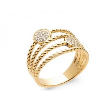 Bague plaqué-or 750/000 5 microns oz 2297710