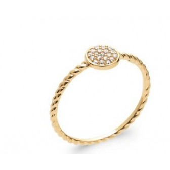 Bague plaqué-or 750/000 5 microns oz 2297810