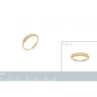 Bague plaqué-or 750/000 5 microns oz 2298510
