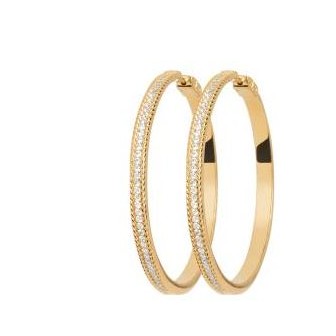 Créoles plaqué-or 750/000 3 microns NBV2710