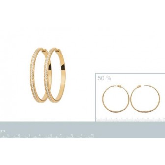 Créoles plaqué-or 750/000 3 microns 2632710