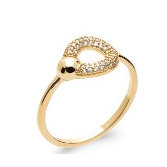 Bague plaqué-or 750/000 5 microns oz 2293810