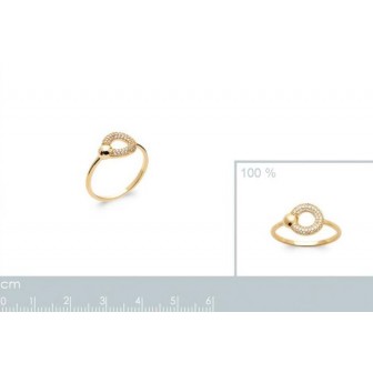 Bague plaqué-or 750/000 5 microns oz 2293810