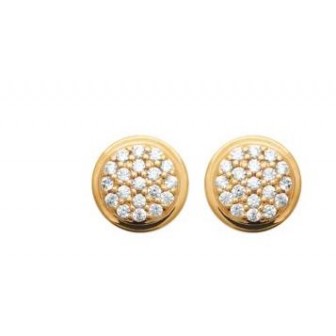 Boucles d'oreilles plaqué-or 750/000 3 microns oz 2570710