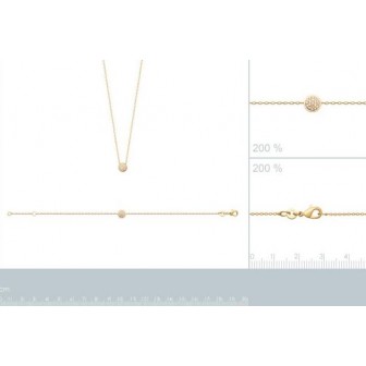 Bracelet plaqué-or 750/000 3 microns oz 97326518