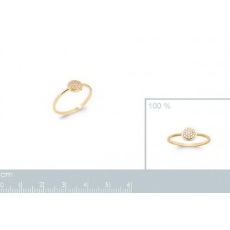Bague plaqué-or 750/000 5 microns oz 2288310
