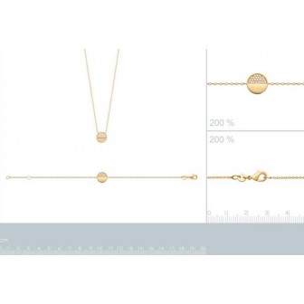 Collier plaqué-or 750/000 3 microns oz 97326045