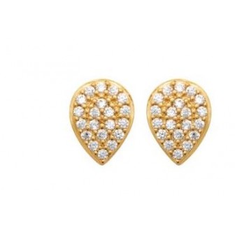 Boucles d'oreilles plaqué-or 750/000 3 microns oz 2570810